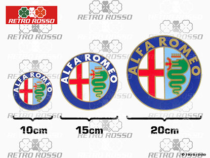 Autocollant Alfa Romeo rond (15cm)