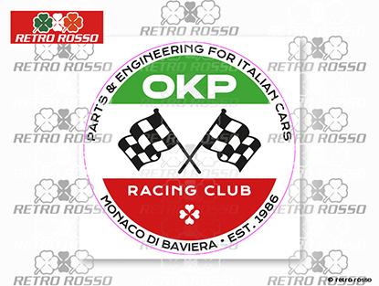 Autocollant OKP Racing Club rond (8cm)