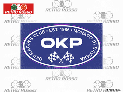 Autocollant OKP Racing Club ovale (10 x 5,5cm)