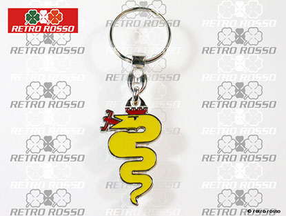 Porte-clé serpent Alfa jaune