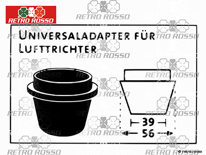 Adapteur synchromètre BK carbus ouverts (39 - 56mm)