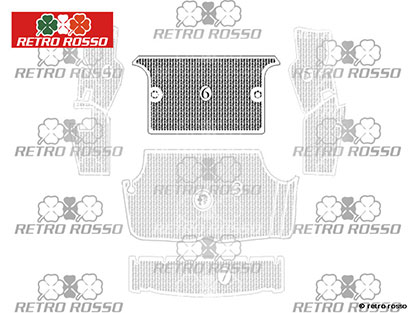 Tapis en caoutchouc coffre face arrière GT Bertone 