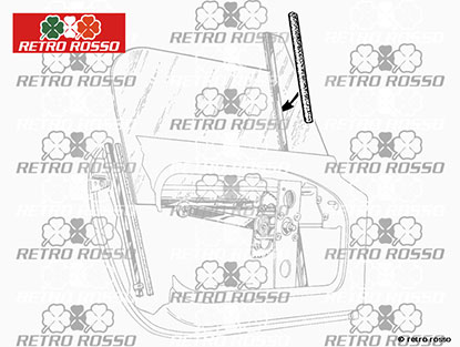 Jeu (2) Joints déflecteur 750 / 101 Giulietta / Giulia Spider