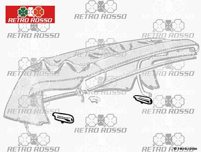 Jeu (2) Fixation arrière capote 2000 / 2600 Touring Spider