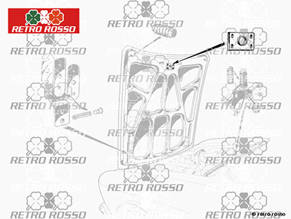 Serrure pour capot moteur Spider / Zagato / Bertone