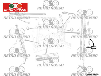 Boulon réglage déflecteur Bertone GT / GTV