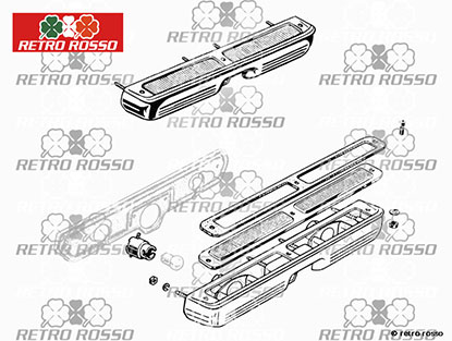 Eclairage plaque immatriculation 2000 / 2600 Spider