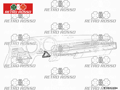 Encadrement chromé centrale pour tableau AR GT Bertone