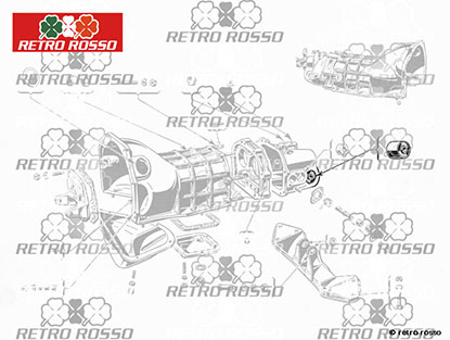 Silentbloc boîte de vitesses 750 / 101 Giulietta (4 vit.)