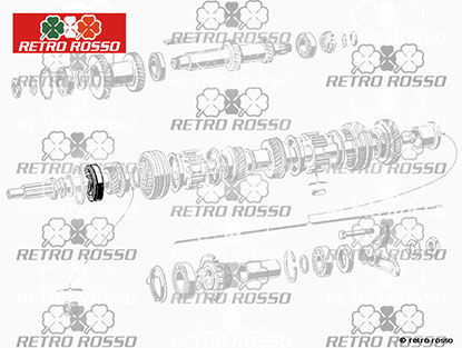 Roulement arbre primaire avant 1300cc 750 Giulietta