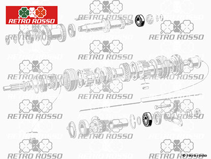 Roulement arbre primaire / secondaire arr. 750 Giulietta