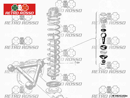 Rotule inferieure et arrière 750 / 101 Giulietta