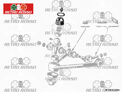 Capuchon rotule supérieure Giulietta / Giulia 750 + 101