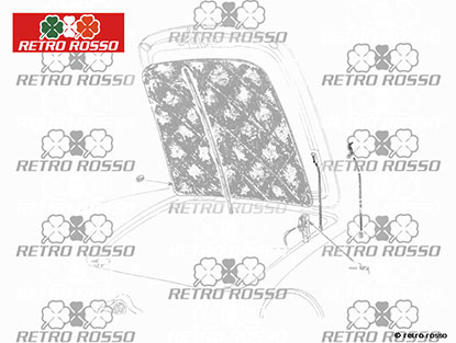 Béquille capot moteur / coffre Giulietta Spider / GT 1.S.