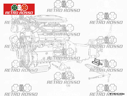 Support boîte de vitesse Fiat Dino 2000 Coupe / Spider