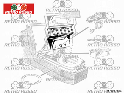 Console centrale partie superieure Alfa Romeo Montreal