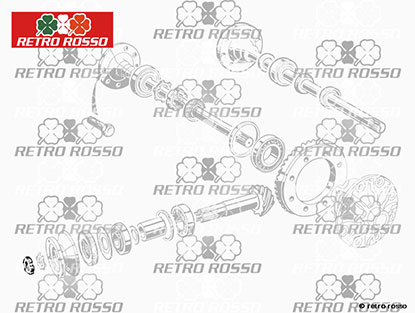 Écrou pour différenciel arbre à cardan 1300-1750cc