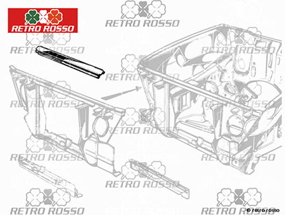 Traverse superieure radiateur 1300 - 2000 Spider