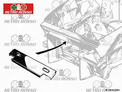 Tôle fermeture sup. centrale 1600 - 2000 Spider 90 - 93