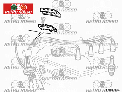 Clip fixation fils de bougie Spider IE + Alfa 75 1.6 + 1.8IE