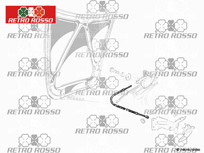 Cable capot moteur Spider 1986 - 1993