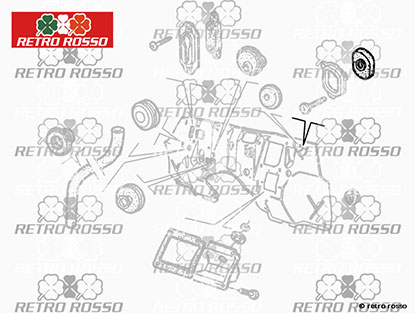 Joint passe-fil faisceau Spider 86-93 + Alfetta