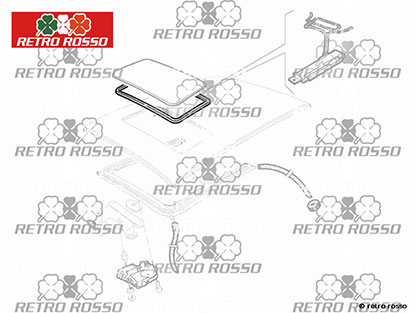 Joint toit ouvrant Alfa 33 / 75 / 164