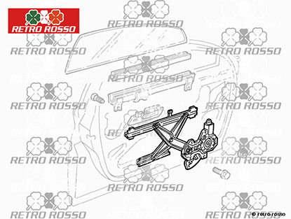 Mécanisme lève-vitre Alfa 166 avant gauche