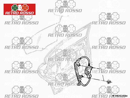 Mécanisme lève-vitre Alfa 166 arrière gauche