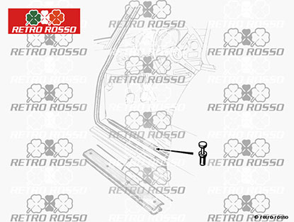 Agrafes lames int. seuil de porte Spider 66 - 93