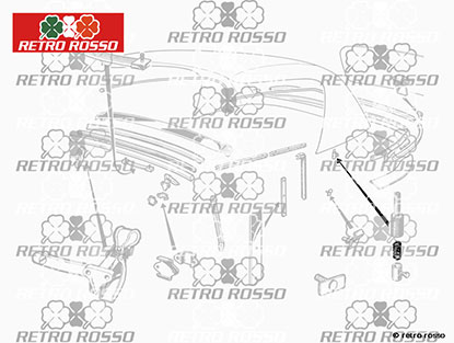 Ressort fixation cable tendeur capote 1300 - 2000 Spider