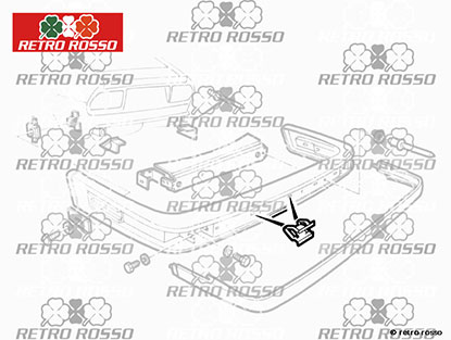 Agrafe de pare-chocs Alfetta GTV4 / GTV6
