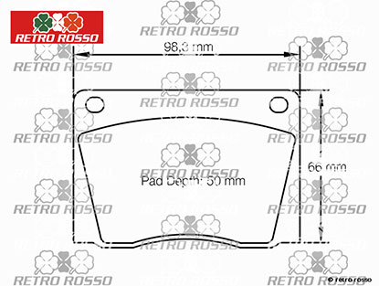 Plaquettes de frein avant Pagid  Racing 101 / 106