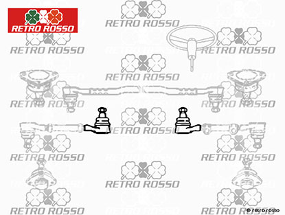 Rotule direction (pas à gauche) Lancia Fulvia 2. Serie