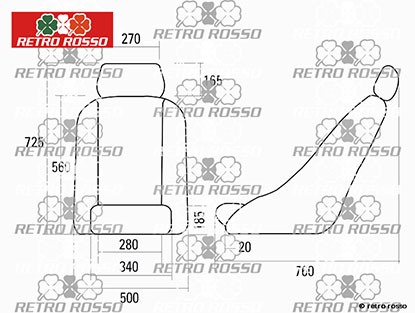 Siège Racing Nürburgring tissu noir