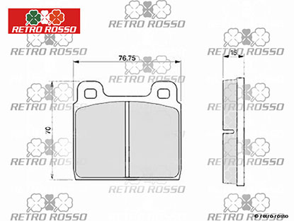 Bosch Plaquettes de frein avant 1750-2000 105 / F 308