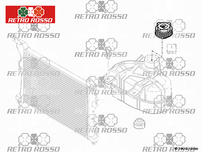 Bouchon pour vase expansion Mito / Giulietta / Abarth 500