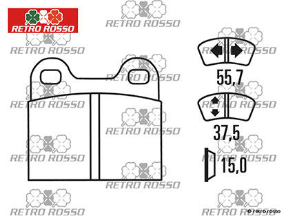 Plaquettes de frein arrière Racing 105 Ferodo 