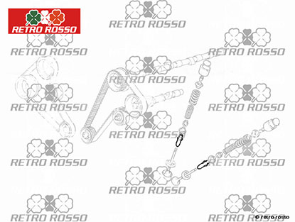Guide soupape adm. / éch. Ferrari 206 / 246 / 308 / 512