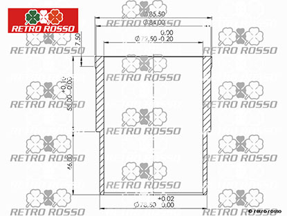 Chemise pour piston Ferrari 250 73mm std. Semi