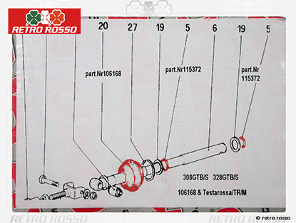 Kit joints pour biellette  208 / 308 / 328 / Mondial / TR