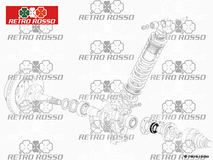 Joint spi arbre / moyeu roue Ferrari