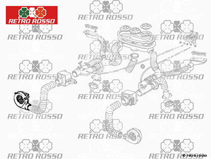 Moteur pour ventilateur de chauferette Ferrari droite