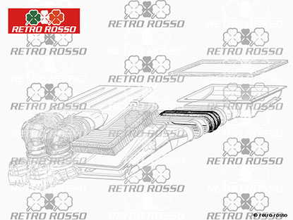 Soufflet caoutchouc filtre air Ferrari Testarossa