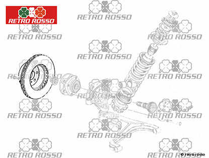 Disque de frein avant  Ferrari 355 /  / 348 TB / TS