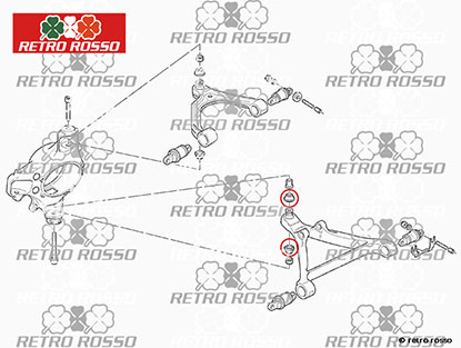 Coupelle rotule inferieure Ferrari 360 / 430 / 599