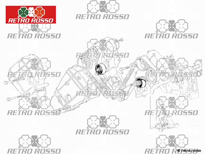 Poulie pour courroie dentée Ferrari 308 / 328 / 512