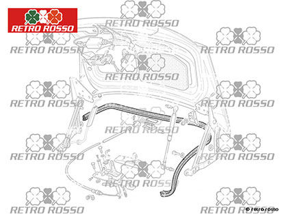 Joint capot coffre Ferrari 550 / 575 Maranello