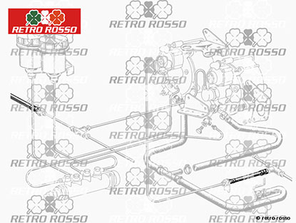 Tube de frein avant F 250 / 275 + 330 avant + arriere