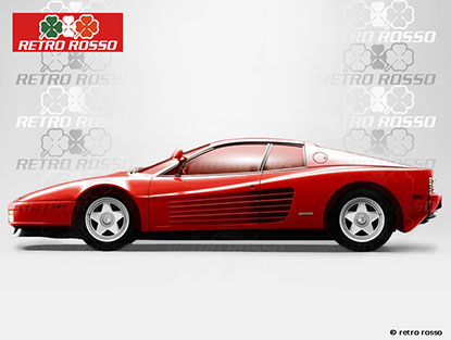 Jante arrière aluminium Ferrari Testarossa Style 10,5x18